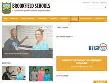 Tablet Screenshot of brookfieldschools.org